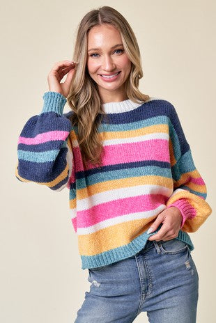 Sutton Striped Sweater – She's Smitten